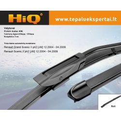 Valytuvai HiQ40K  65cm/55cm Komplektas 2vnt.
